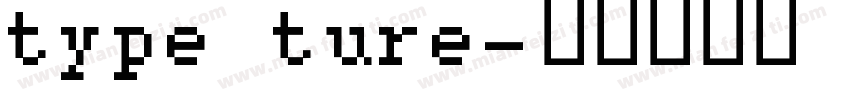 type ture字体转换